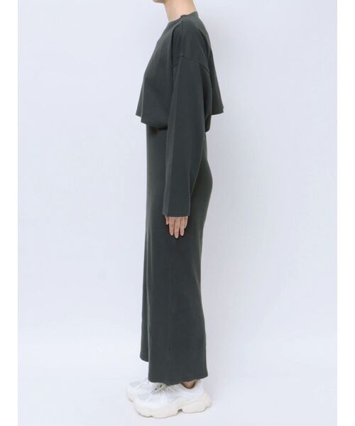 Ungrid（アングリッド）の「レイヤードカットワンピース（ワンピース・レディース・ヘザーグレー/イエロー/ブラック・FREE）」の14枚目の写真