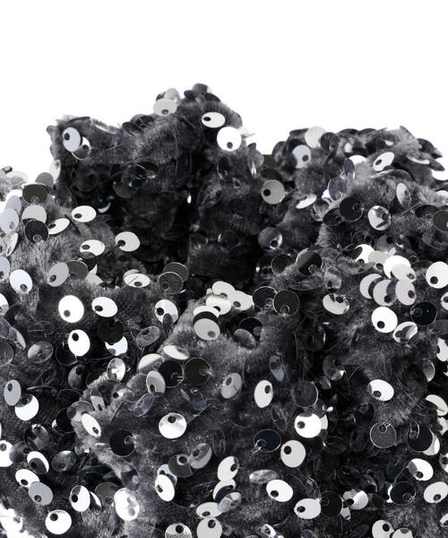 NATURAL BEAUTY BASIC（ナチュラルビューティーベーシック）の「◇【Oggi掲載】スパンコールドロストバッグ（ショルダーバッグ・レディース・グレー/ブラック・ﾌﾘ-）」の10枚目の写真