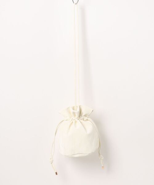 STYLEBLOCK（スタイルブロック）の「巾着型ミニショルダーバッグ（ショルダーバッグ・レディース・ホワイト/ブラック/ピンク/シルバー/ブルー・FREE）」の7枚目の写真