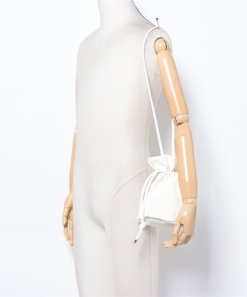 STYLEBLOCK（スタイルブロック）の「巾着型ミニショルダーバッグ（ショルダーバッグ・レディース・ホワイト/ブラック/ピンク/シルバー/ブルー・FREE）」の8枚目の写真