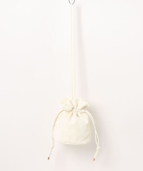 STYLEBLOCK（スタイルブロック）の「巾着型ミニショルダーバッグ（ショルダーバッグ・レディース・ホワイト/ブラック/ピンク/シルバー/ブルー・FREE）」の14枚目の写真