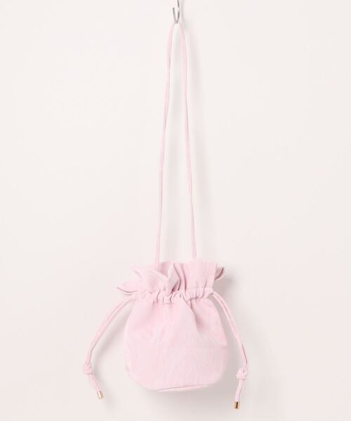 STYLEBLOCK（スタイルブロック）の「巾着型ミニショルダーバッグ（ショルダーバッグ・レディース・ホワイト/ブラック/ピンク/シルバー/ブルー・FREE）」の11枚目の写真