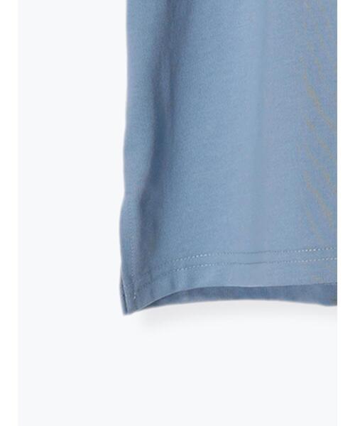 Samansa Mos2 blue(サマンサモスモスブルー)の「【接触冷感】ロゴプリントTシャツ(Tシャツ/カットソー・レディース・オフホワイト/キナリ/チャコールグレー/モカ/ブルー・F)」の20枚目の写真