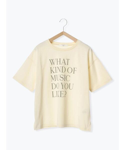 Samansa Mos2 blue(サマンサモスモスブルー)の「【接触冷感】ロゴプリントTシャツ(Tシャツ/カットソー・レディース・オフホワイト/キナリ/チャコールグレー/モカ/ブルー・F)」の16枚目の写真