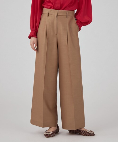 BALLSEY(ボールジィ)の「Diana 1タックワイドパンツ(スラックス・レディース・レッド/キャメル/ベージュ/ブラウン・34/36)」の17枚目の写真