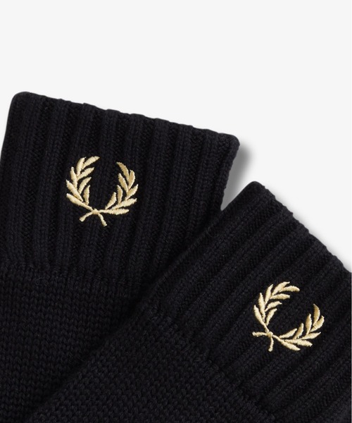 FRED PERRY（フレッドペリー）の「Laurel Wreath Gloves（手袋・レディース・ブラック・M/L）」の2枚目の写真