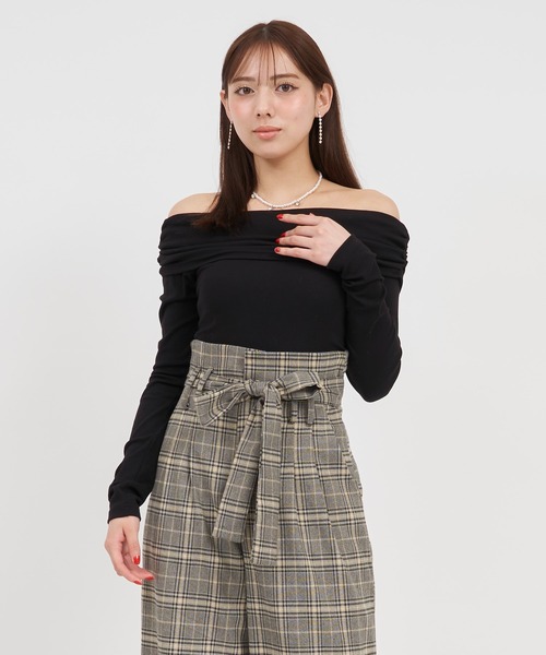 セール】ギャザーオフショルトップス（Tシャツ/カットソー）｜ROYAL