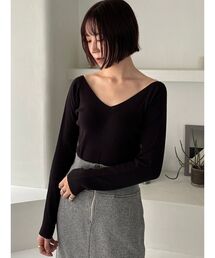 LAGUNAMOON | バレリーナアシメヘムニットプルオーバー(ニット/セーター)