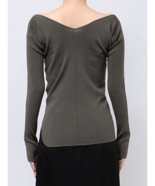 LAGUNAMOON(ラグナムーン)の「バレリーナアシメヘムニットプルオーバー(ニット/セーター・レディース・ホワイト/チャコールグレー/ブラック/ボルドー/ブルー・FREE)」の13枚目の写真