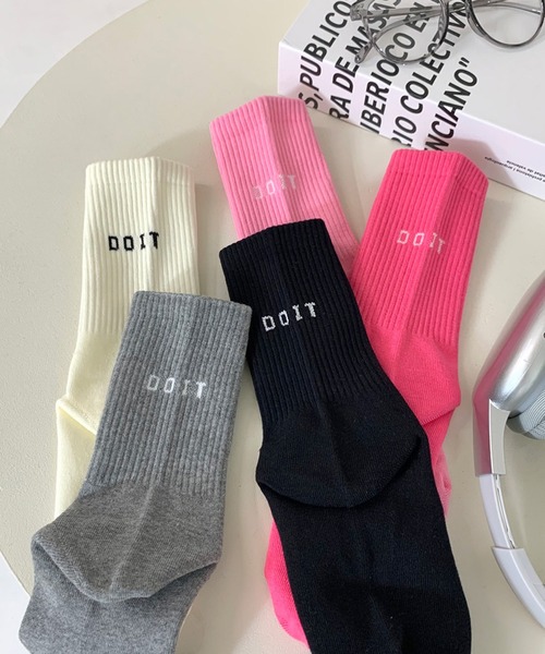 non-hedge（ノンヘッジ）の「英字ロゴソックス（ソックス/靴下・レディース・ブラック/ベビーピンク/グレー/ホワイト/ピンク・FREE）」の22枚目の写真