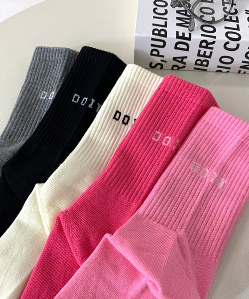 non-hedge（ノンヘッジ）の「英字ロゴソックス（ソックス/靴下・レディース・ブラック/ベビーピンク/グレー/ホワイト/ピンク・FREE）」の18枚目の写真