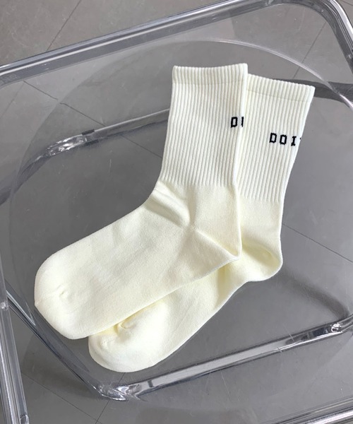 non-hedge（ノンヘッジ）の「英字ロゴソックス（ソックス/靴下・レディース・ブラック/ベビーピンク/グレー/ホワイト/ピンク・FREE）」の7枚目の写真
