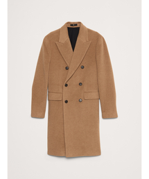 バナナリパブリック　ウール ロングピーコート　カシミア混　ブラック　M Banana Republic（バナナリパブリック）の「キャメル ウール