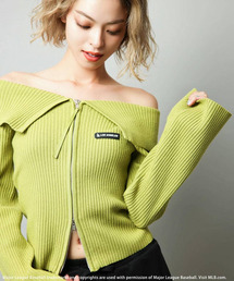 BACK TO THE FIELD | 【MLB】ビックカラーダブルZIPニット(ニット/セーター)