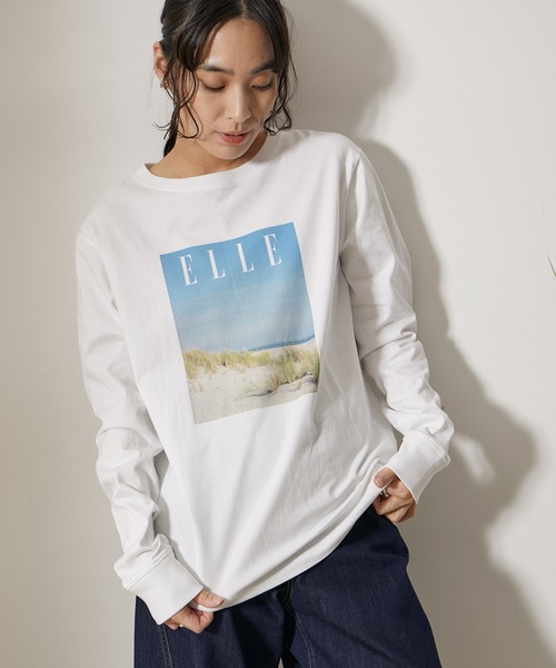 ELLE(エル)の「【ELLE×NERGY】UV Collaboration ロングスリーブT-shirts(Tシャツ/カットソー・レディース・ホワイト/ホワイト系その他/ブラック・FREE)」の20枚目の写真
