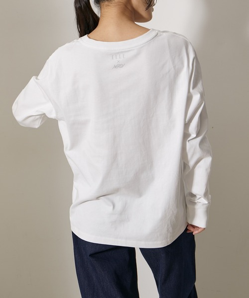 ELLE(エル)の「【ELLE×NERGY】UV Collaboration ロングスリーブT-shirts(Tシャツ/カットソー・レディース・ホワイト/ホワイト系その他/ブラック・FREE)」の18枚目の写真