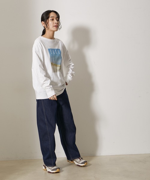 ELLE(エル)の「【ELLE×NERGY】UV Collaboration ロングスリーブT-shirts(Tシャツ/カットソー・レディース・ホワイト/ホワイト系その他/ブラック・FREE)」の15枚目の写真