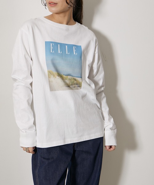 ELLE(エル)の「【ELLE×NERGY】UV Collaboration ロングスリーブT-shirts(Tシャツ/カットソー・レディース・ホワイト/ホワイト系その他/ブラック・FREE)」の21枚目の写真
