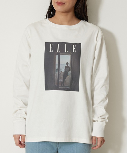 ELLE(エル)の「【ELLE×NERGY】UV Collaboration ロングスリーブT-shirts(Tシャツ/カットソー・レディース・ホワイト/ホワイト系その他/ブラック・FREE)」の8枚目の写真