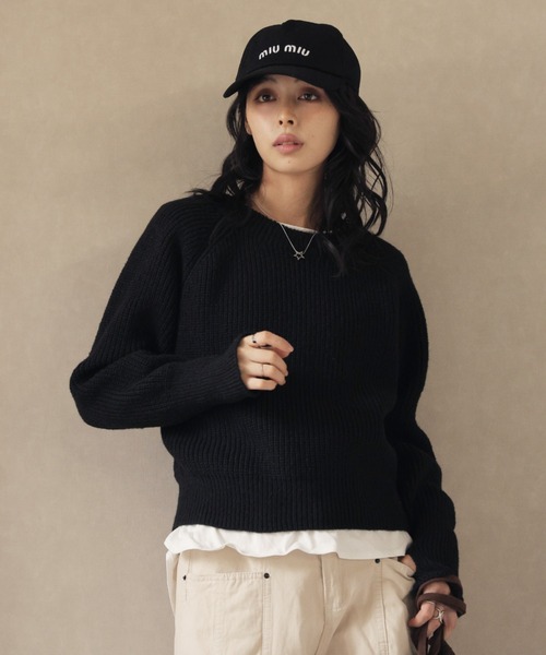 セール】指抜きクルーネックニット（ニット/セーター）｜Girly Doll