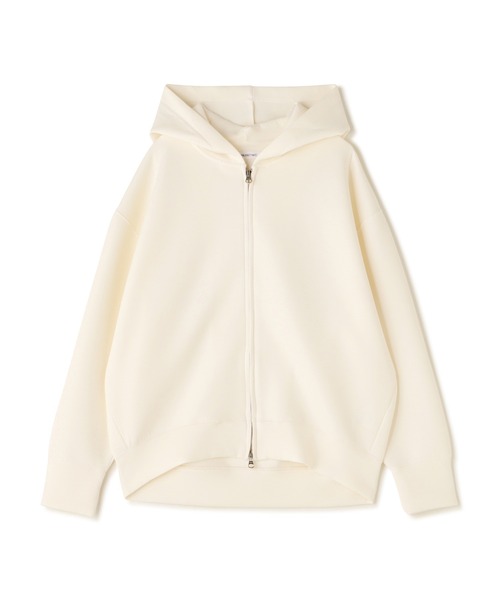 NATURAL BEAUTY BASIC(ナチュラルビューティーベーシック)の「◇ダンボールシリーズ フーディーフォルムブルゾン(パーカー・レディース・オフホワイト/チャコールグレー/グレー・FREE)」の4枚目の写真