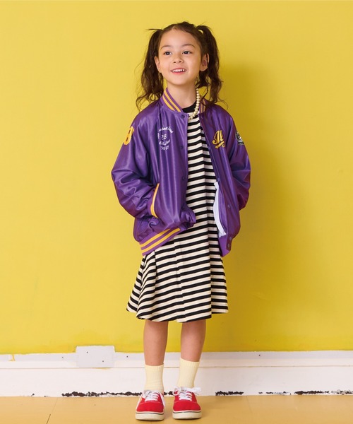 HOGAN RANCH WEAR(ホーガンランチウエア)の「フリルスリーブボーダーワンピース(ワンピース・キッズ・ライトグリーン/レッド/ブラック・90/100/110/120/130/140/150)」の11枚目の写真