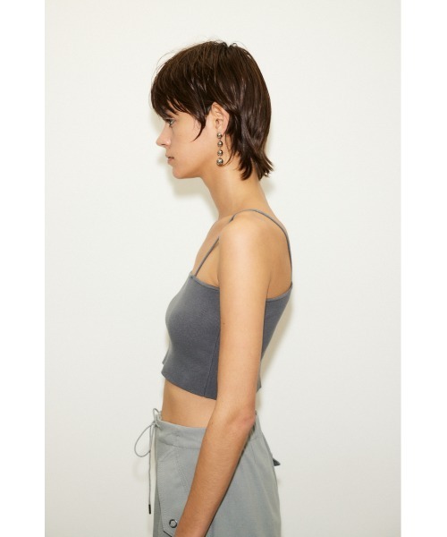 THROW by SLY（スローバイスライ）の「THROW CROP 2WAY HG CAMI クロップ 2ウェイ ハイゲージ キャミソール（キャミソール・レディース・グレー/アイボリー/ブラック・FREE）」の18枚目の写真