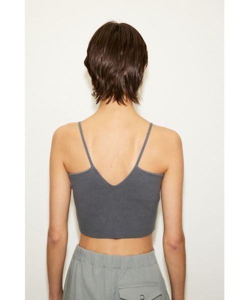 THROW by SLY（スローバイスライ）の「THROW CROP 2WAY HG CAMI クロップ 2ウェイ ハイゲージ キャミソール（キャミソール・レディース・グレー/アイボリー/ブラック・FREE）」の17枚目の写真