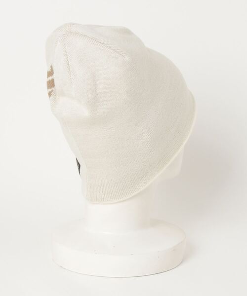 AVIREX（アヴィレックス）の「AVIREX / AX EX AVIREXMARK KNIT ビーニー / 80680700（ニットキャップ/ビーニー・メンズ・ブラック/オフホワイト/カーキ・FREE）」の4枚目の写真