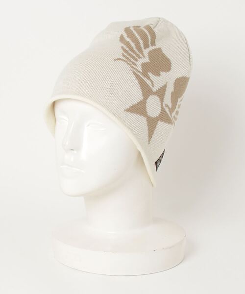 AVIREX（アヴィレックス）の「AVIREX / AX EX AVIREXMARK KNIT ビーニー / 80680700（ニットキャップ/ビーニー・メンズ・ブラック/オフホワイト/カーキ・FREE）」の7枚目の写真