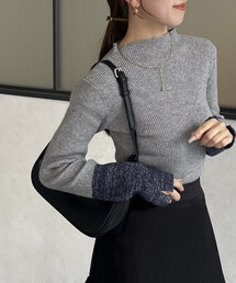 Thevon（ゼボン）の「袖先ラメ配色リブニット（ニット/セーター）」