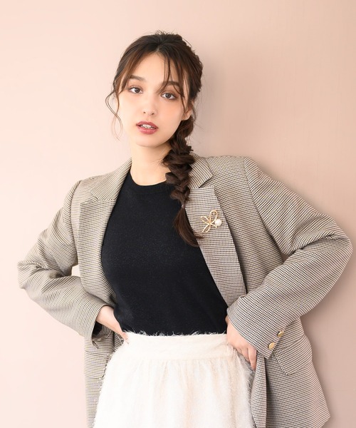 MISCH MASCH(ミッシュマッシュ)の「シャギーフレアスカート/MM437212(スカート・レディース・アイボリー/ブラック・フリ-)」の13枚目の写真
