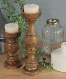 studio CLIP（スタディオクリップ）の「ウッドキャンドルホルダーＭ（キャンドル）」