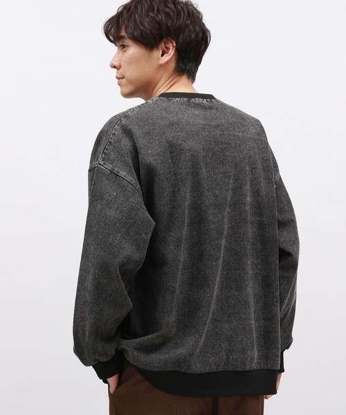 LAKOLE（ラコレ）の「ウォッシュドデニムプルオーバー / 137657（Tシャツ/カットソー・メンズ・ブラック/ブルー・MEDIUM/LARGE）」の3枚目の写真