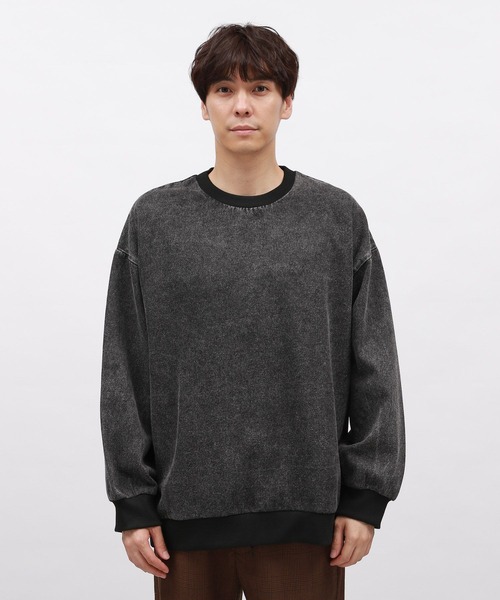 LAKOLE（ラコレ）の「ウォッシュドデニムプルオーバー / 137657（Tシャツ/カットソー・メンズ・ブラック/ブルー・MEDIUM/LARGE）」の7枚目の写真