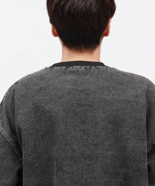 LAKOLE（ラコレ）の「ウォッシュドデニムプルオーバー / 137657（Tシャツ/カットソー・メンズ・ブラック/ブルー・MEDIUM/LARGE）」の13枚目の写真