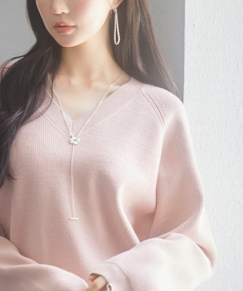 極美品✨ガリャルダガランテ ラクーンＶネック畦編みニットプルオーバー GALLARDAGALANTE MASTER PIECE 2019 Autumn and Winter | パル公式通販