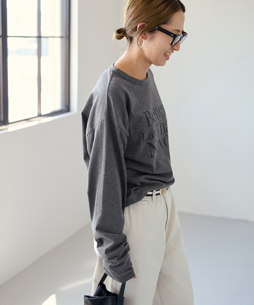 FRAMeWORK（フレームワーク）の「ロゴロングスリーブTEE（T