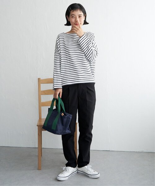 LBC(エルビーシー)の「キャンバス仕切りミニトートバッグ(トートバッグ・レディース・オフホワイト/オレンジ系その他/オリーブ/ダークネイビー/モカ・FREE)」の20枚目の写真