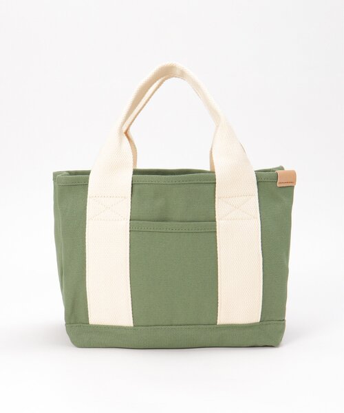 LBC(エルビーシー)の「キャンバス仕切りミニトートバッグ(トートバッグ・レディース・オフホワイト/オレンジ系その他/オリーブ/ダークネイビー/モカ・FREE)」の11枚目の写真