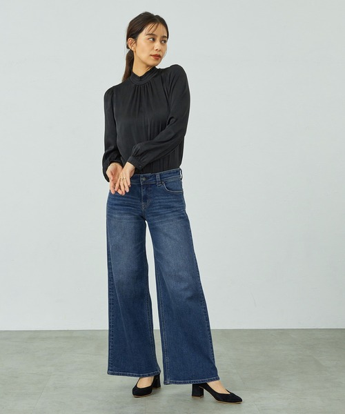 C17（シーセブンティーン）の「C17 ワイドバギーパンツ（デニムパンツ・レディース・ダークインディゴブルー/ブルー/ライトインディゴブルー・25/29/28/27/26/30）」の10枚目の写真