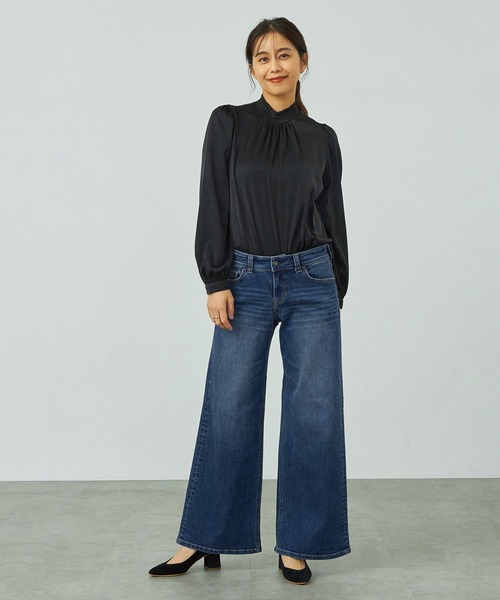 C17（シーセブンティーン）の「C17 ワイドバギーパンツ（デニムパンツ・レディース・ダークインディゴブルー/ブルー/ライトインディゴブルー・25/29/28/27/26/30）」の11枚目の写真