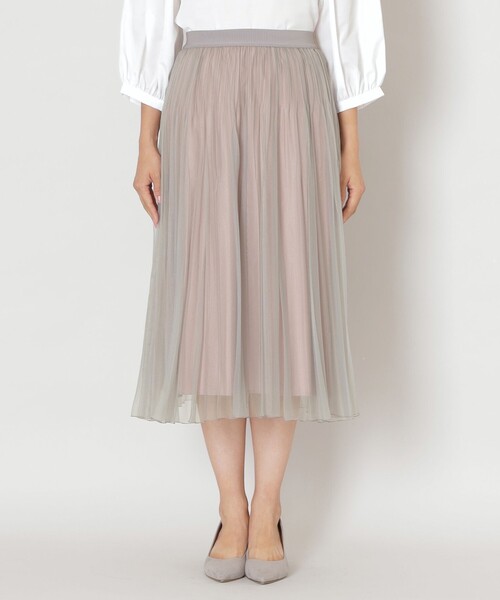 TO BE CHIC(トゥー ビー シック)の「【大人百花 掲載】オーガンジープリーツ スカート(スカート・レディース・ブラック/ブラウン系その他5/パープル系その他4・40/42)」の8枚目の写真