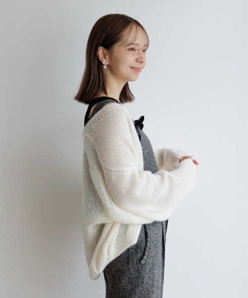 flower（フラワー）の「スウィートリボンビスチェ（キャミソール・レディース・ベージュ/ブラック/ブラウン・FREE）」の7枚目の写真