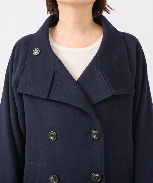 RIVE DROITE（リヴドロワ）の「【着映え◎】ウールスタンドネックコート（その他アウター・レディース・ネイビー/キャメル・FREE）」の11枚目の写真