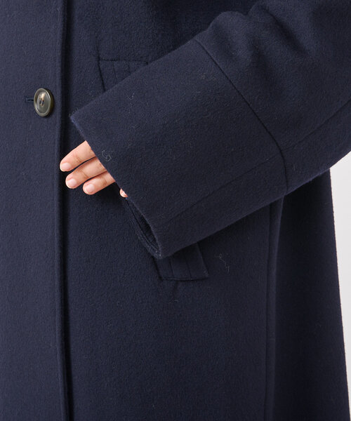 RIVE DROITE（リヴドロワ）の「【着映え◎】ウールスタンドネックコート（その他アウター・レディース・ネイビー/キャメル・FREE）」の12枚目の写真