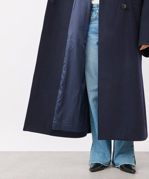 RIVE DROITE（リヴドロワ）の「【着映え◎】ウールスタンドネックコート（その他アウター・レディース・ネイビー/キャメル・FREE）」の16枚目の写真