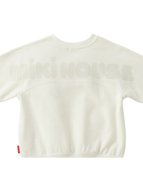 MIKI HOUSE(ミキハウス)の「【WEB限定】バックロゴトレーナー(スウェット・キッズ・コーラルピンク/ブルー/レッド/ホワイト/ライトグリーン/グリーン/イエロー/ネイビー・140cm/130cm/110cm/100cm/90cm/80cm/120cm)」の20枚目の写真
