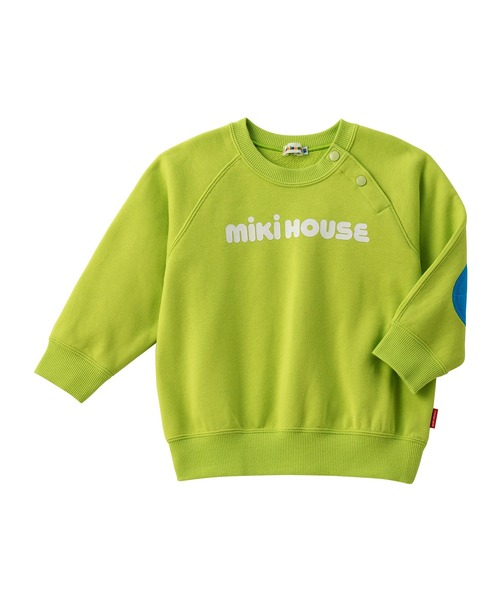 ✨新品未着用✨ミキハウス　ロゴトレーナー　Web限定　ライトグリーン　110 楽天市場】ミキハウス MIKIHOUSE 裏毛パイルロゴトレーナー(大人