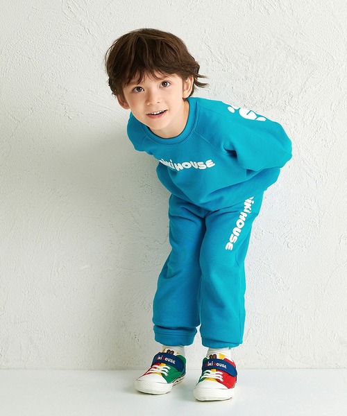 MIKI HOUSE(ミキハウス)の「【WEB限定】バックロゴトレーナー(スウェット・キッズ・コーラルピンク/ブルー/レッド/ホワイト/ライトグリーン/グリーン/イエロー/ネイビー・140cm/130cm/110cm/100cm/90cm/80cm/120cm)」の15枚目の写真